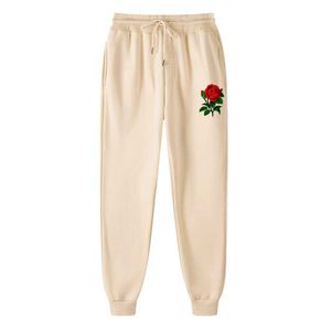 Męskie spodnie romantyczna róża marka biegnących jogging miękki kulturystyka joggery dresowe odtwórcze trening sportowy spodni męskie H240508