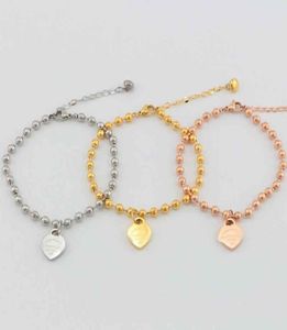 Werksfabrik Ganzes Edelstahl Liebesliebes Anhängerkugel Perlen mit 18 Karat Roségold Armband Geschenk 8098507