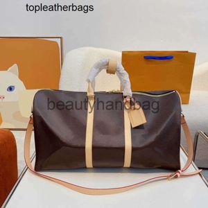 Luis Vintage Duffle Lvvl Bag Brown Lvity Dark Lvse Bags Designer Fashion Luggage Pouch Womens Large Capacity Travel Bags Women Classic Leather Baggage Handbag 56242