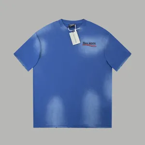 BLCGレンシアユニセックスサマーTシャツメンズビンテージジャージーTシャツレディースオーバーサイズヘビー級100％コットンファブリックワークマンシッププラスサイズトップスティーBG30432