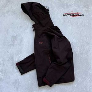Designers märke Windbreaker Hooded Jackets Retro Reccoshell Jacket Brown G5S9