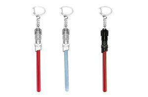 Keychains Arrival Movie Lightsaber Keychain Fashion Key Holder Ring For Fan039s Gift9170810