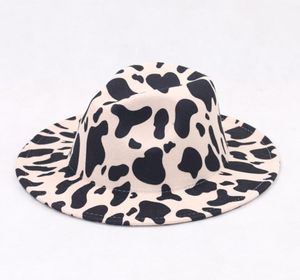 2021 NOWOŚĆ BIAŁY BIAŁY COW DRITR WIĘCE Grzeże Fedora Hats for Women Party Festival Dress Men Jazz Cap Goth Top Vintage Wedding Hat3127717