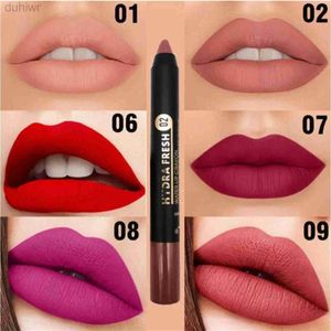 Ołówki do ust 19 Kolor Nude Lipstick Matte Lipstick Hurtowa wodoodporna Wodoodporna różowa brązowa koreańska makijaż Crayon Pigment Lipstick D240510