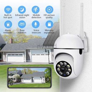 Kamery IP kamera IP Automatyczne śledzenie Audio CCTV Surveillance Outdoor Nocne Widzenie bezprzewodowa kamera bezpieczeństwa mini monitor 2.4G kamera D240510