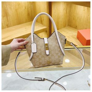 High quality and large capacity aging bucket for women's 2024 new fashionable one shoulder crossbody bag trend 80% factory wholesale