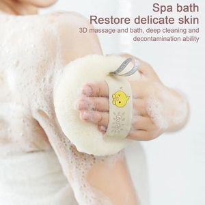 Badbubbla boll exfolierande svamp kroppskrubber loofah dusch hud rengöringsverktyg mjukt duschmask skummande badrumstillbehör 240423