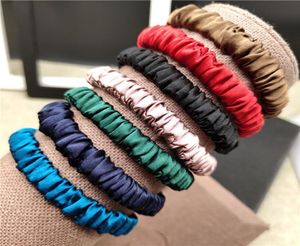 100 Pure Silk Hair Scrunchie Women Small Hair Bands Cute Scrunchie Pure Silk Sold by one pack of 3pcs 2010212096546