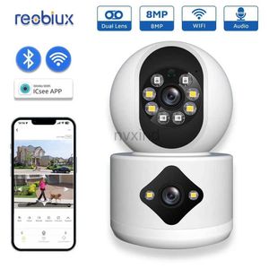 IP-Kameras Reobix WiFi 8MP hochauflösende IP-Kamera Outdoor-Überwachungskamera Panoramabläufe mit KI-Bewegungserkennung, die über ICSEE D240510 gesteuert wird