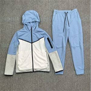 Tracksuit Tech Polar Sweetpants Kalın Tasarımcı Hoodie Erkek Kadın Pantolon Spor Zip Ceket Joggers Pant Plantsuit Erkekler Kadın Joggers kapüşonlu Palto Boyut M-2XL