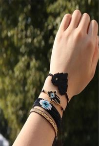 Druvor insta mode miyuki armband hamas hand pulseras män tassel ögon smycken justerbara repkedja armband för kvinnor gåva lj24373559