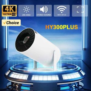 プロジェクターKarbee Projector HY300 Pro 4K Android 11デュアルWIFI6 260ANSI ALLWINNER H713 BT5.0 1080P 1280 * 720Pホームシアター屋外プロジェクターJ240509