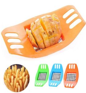 French Fry Cutter Potato Slicer Cutter Rostfritt stål Vegetabiliska chopper Chips gör verktyg Potatis skärande pommes frites Tool Kitchen Acces5460886