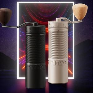 Mavo Phantox Pro Manuel Kahve Öğütücü 45mm Burr 120 Tıklamalar 3 Rulmanlar Merkezi Şaft Handcrank Fasulyesi 240509