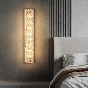 Luminária de parede Luz de cobre Luxo Modern Minimalist Creative Living Room e El Aisle Iluminação Principal de cama à cabeceira