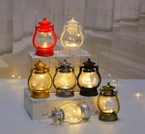 Mini elektroniczna lampa świec retro małe kucyk Lantern Lantern Dekoracja kreatywna na prezent wiatr światło ślubne przyjęcie urodzinowe Boże Narodzenie 6932792