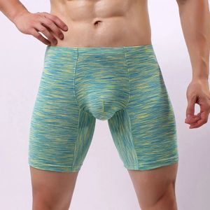 Herren dehnen lange Boxershorts atmungsaktive Feuchtigkeitsabsorption Boxer Briefs Fitnessstudio -Strumpfhosen Nachtwäscheboden Jugendunterhosen