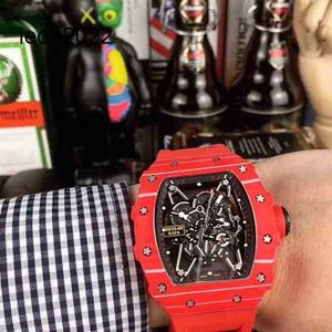 Designer RM Wristwatch Mill Business Leisure RM3502 Automatisk mekanisk Millr Watch Red Carbon Fiber Tape Mens Watch Watches BFDJ