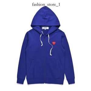 CDGS Hoodie Designer Herren Hoodies Com des Garcons spielen Sweatshirt CDG Schwarzer Multi -Heart -Zip -Up Hoodie XL Marke Black New High Quality Red Heart Hoodie CDGS Shirt 966