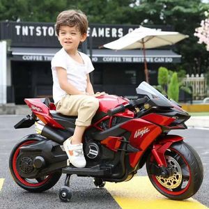 Passeggini# 1,1 m Bambini lunghi elettrici a due ruote motociclisti a due ruote per 3-9 anni di viaggio per bambini su T240509