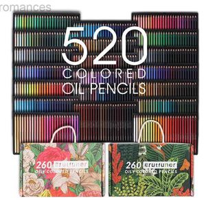 Pennor BruTFuner 520st Oljefärg Målning Penna Set Soft Sketch Color Pencil Presentlåda som används för barnmålningskonstförsörjning D240510