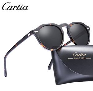 Carfia Gregory Peck Polarized Sunglasses Classical Brand Designer Vintage Sunglasses Men Women Round Sun Glasses 100 Uv400 5266 Y3488117