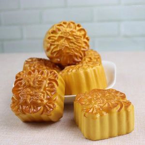 Simulazione di fiori decorativi Moon Cake Mid-Autumn Festival Miniature Model decorazione domestica Shooting Props El