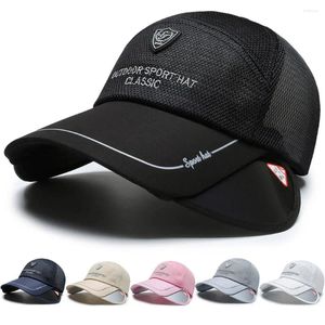 Top kapakları UV koruma beyzbol şapkası yaz açık sporu nefes alabilen güneş şapkaları erkek kadınlar rahat hızlı kuru şapka koşu