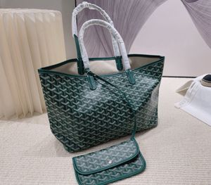 Designer Bags Ard Tote Bag Handbag Lady Cards Holder Wallet äkta läder Crossbody Axel Women Stor broderi Goy Composite Shopping Bag SN#45