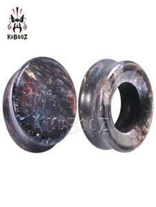 Kubooz Feuerwerk Steinohrstöpsel und Tunnel durchdringende Ohrring -Messgeräte Erweiterung Körperschmuck Ganz 6 bis 16 mm 36pcs8542046