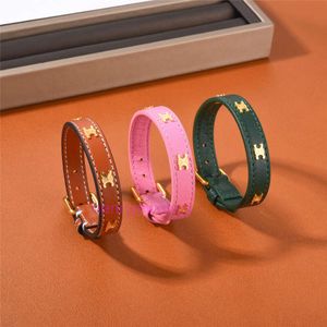 Pulseira de jóias de grife triunfal Mid Ancient Celiene Leather Bracelet feminina Designer menor Bracelete de alta qualidade fêmea feminina