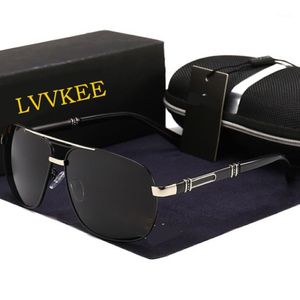 Солнцезащитные очки LVKECE Поляризованные мужчины Высококачественное UV400 Anti Glare Fomens Sun Glasser Designer Retro Fashion Square1 2752