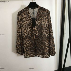 Designer -Shirt Frauen Brandkleidung für Frauen Sommertops Mode Leopard Logo Langarmed Damenjacke 09. Mai 09. Mai