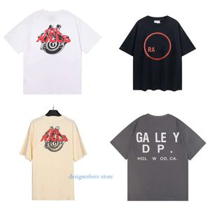 豪華なデザイナーシャツギャラリーデプトシャツT男性女性ティーメンズトップストップスTシャツマンファッションクルーネック半袖コットンカートレンディな衣装