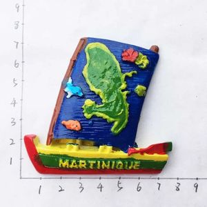 Babelemi 3D Touristen Reise Souvenir Kühlschrank Magnet Französisch Martinique Kreative Karte 240429