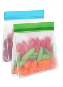 PEVA Food Conservation Bag återanvändbar lufttät tätning Mat Fresh förvaringsbehållare Mångsidiga matlagningspåse Silikon Mat Färska väskor GGA7756895