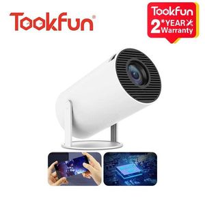 Projectors Takefun Mini Projector 720p Tragbares WiFi 6 Bluetooth 5.0 Android 11 Automatische horizontale Korrektur 180 Rotary Connection Phone J240509