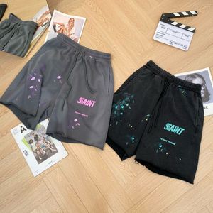 2024SS New Hip-Hop Print Loose-Fit Shorts EURO SIZE S to XL