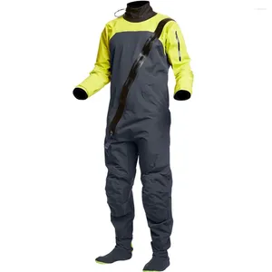 Women's Swimwear Kayaking Drysuit For Men Latex Cuff Splash Collar Flatwater Paddling One-Piece Winter And Spring MD48 2024