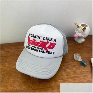 Ball Caps Ian Connor Sicko Trucker Hat Regulowane amerykańskie mężczyźni kobiety Hip Hop Vintage Vintage Truck Baseball Cap Atlanta Limited Skipat S Dhxst