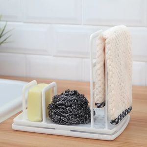 NEW Kitchen Desktop Rag Rack Multi-Function Dish Cloth Drain Free Punching Sponge Soap Shelf Storage Holders Racks dish drainerMulti-Function Dish Cloth Drain