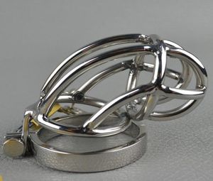 HOT:Stainless steel men's slave, prevent masturbation cage, gay men SM fetishes, device9754043