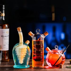 Coppa di cocktail di lusso Creativo Coppa di coppa a doppio tubo vetro personalizzato utensili da bar personalizzati tazza di bevande per bevande 240429