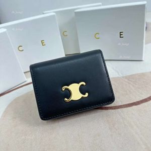 2024 New Designer Wallet Women High Quality Wallet Top Celini Bag Grade Pure Cowhide Short Cowhide Inner Classic Womens Wallet Multi Slot Change Triomphes Storage 24