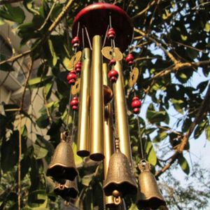 Dekoratif figürinler 27 tüp rüzgar çanları ayarlanmış sinek kuşu yatıştırıcı melodik derin tonlar müzik bahçesi dekorasyon açık chime
