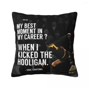 Cuscino Cantona Kick Quotes Throw Cover Cover Couch S