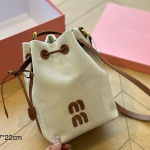 Bucket Totebag Shoulder Bag Designer Bag Cross Body Designer Bags Purse Women Handbag Leather Drawstring Tying Mini Tote Bags Adjustable Strap Wallet