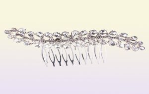 Bride Bride Comnte coreano Vintage Silver Color Women Women Rhinestone Cristals Hair Combs Hair Bridal Hair Jóias Senhores de Cabeça JCH1103732273