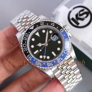 2019 Basel World KSF Luxury 40MM 904L GMT BidIrectional Scala rotante in gambe Sapphire Glass Glass Cerachrom BEZEL CAL 2836 Movimento 242F