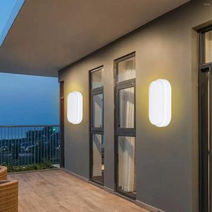 Wandlampe 12W 15W moderne LED Badezimmer Feuchtigkeitsdes Veranda Deckenleuchten Gang im Innenbereich Außenoberfläche montiert ovale Beleuchtung